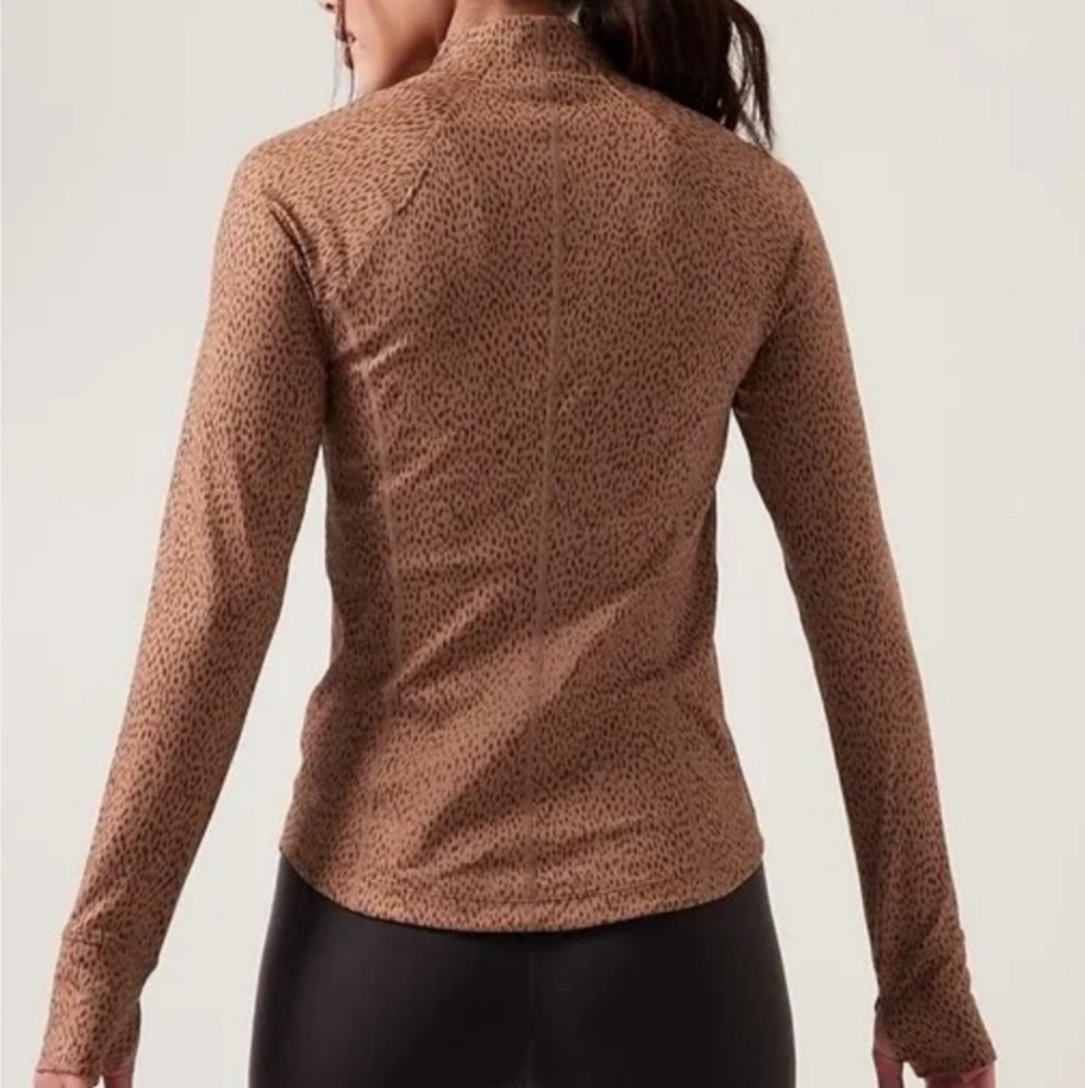 ATHLETA | Salutation Jacket Leopard Cheetah Print - image 3